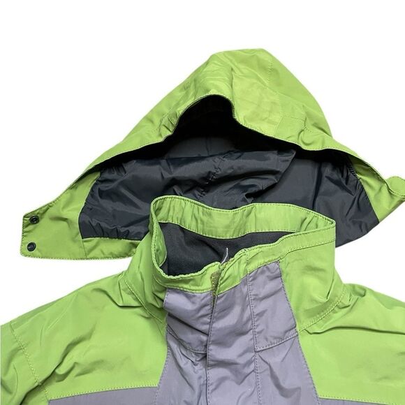 The North Face Green and Gray Boys Shell Jacket Size Small - Picture 6 of 9
